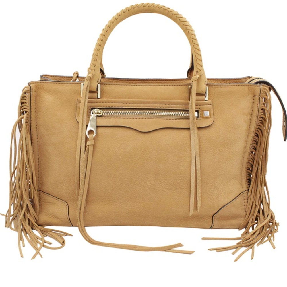 Rebecca Minkoff Tan Fringe Satchel